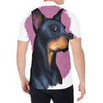 Dobermann Portrait Print Men's Shirt