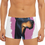 Dobermann Portrait Print Men's Short Boxer Briefs