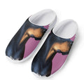Dobermann Portrait Print Mesh Casual Shoes