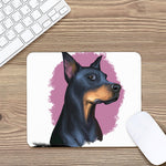 Dobermann Portrait Print Mouse Pad