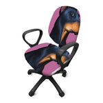 Dobermann Portrait Print Office Chair Cover