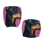 Dobermann Portrait Print Office Chair Cover