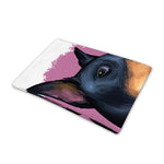 Dobermann Portrait Print Pet Cooling Mat Cover