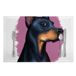 Dobermann Portrait Print Placemat