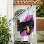 Dobermann Portrait Print Polyester Flag