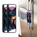 Dobermann Portrait Print Refrigerator Handle Covers