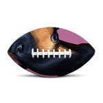 Dobermann Portrait Print Rugby Ball