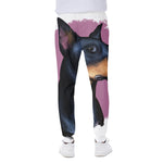 Dobermann Portrait Print Scuba Joggers