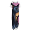 Dobermann Portrait Print Short Sleeve Long Nightdress