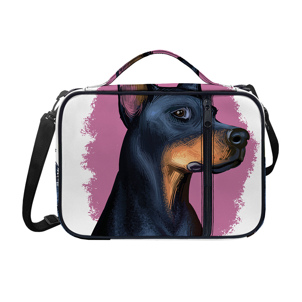 Dobermann Portrait Print Shoulder Strap Bible Bag