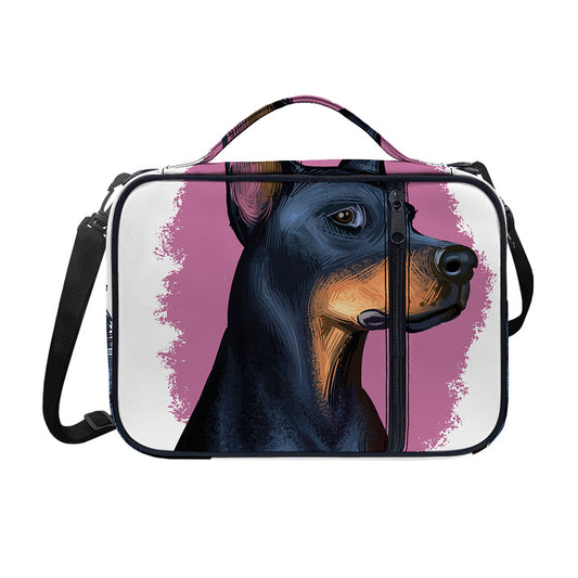 Dobermann Portrait Print Shoulder Strap Bible Bag