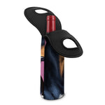 Dobermann Portrait Print Single Neoprene Wine Tote