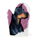 Dobermann Portrait Print Single Oven Mitt