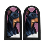 Dobermann Portrait Print Skillet Handle Cover