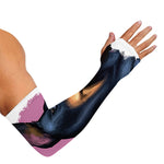Dobermann Portrait Print Sun Protection Arm Sleeves