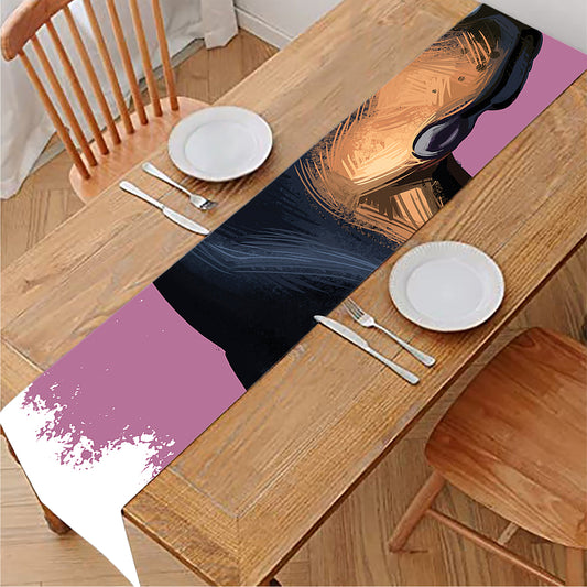 Dobermann Portrait Print Table Runner