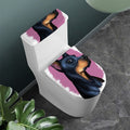Dobermann Portrait Print Toilet Lid And Tank Cover Set
