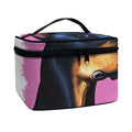 Dobermann Portrait Print Travel Makeup Bag