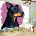 Dobermann Portrait Print Wall Sticker