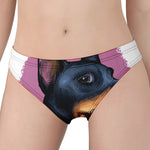 Dobermann Portrait Print Women's Panties