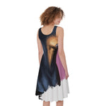 Dobermann Portrait Print Women's Sleeveless Dress