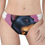 Dobermann Portrait Print Women's Thong