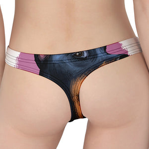 Dobermann Portrait Print Women's Thong