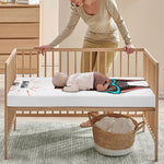 Dobermann With Glasses Print Baby Crib Sheet