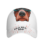 Dobermann With Glasses Print Baseball Cap