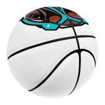 Dobermann With Glasses Print Basketball