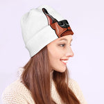 Dobermann With Glasses Print Beanie