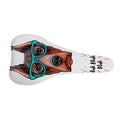 Dobermann With Glasses Print Bicycle Seat Cover