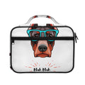 Dobermann With Glasses Print Briefcase Bible Bag