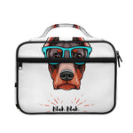 Dobermann With Glasses Print Briefcase Bible Bag