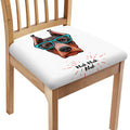Dobermann With Glasses Print Chair Cushion Cover