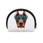 Dobermann With Glasses Print Coin Purse