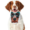 Dobermann With Glasses Print Dog Bandana