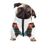 Dobermann With Glasses Print Dog Zip Up Jacket