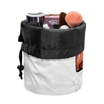 Dobermann With Glasses Print Drawstring Makeup Bag