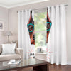 Dobermann With Glasses Print Extra Wide Grommet Curtains