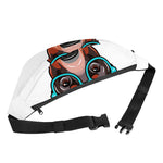Dobermann With Glasses Print Fanny Pack