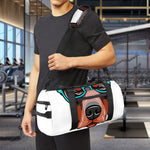 Dobermann With Glasses Print Gym Bag