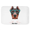 Dobermann With Glasses Print Indoor Door Mat