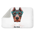 Dobermann With Glasses Print Indoor Door Mat