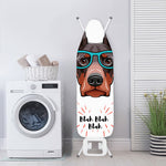 Dobermann With Glasses Print Ironing Board Cover