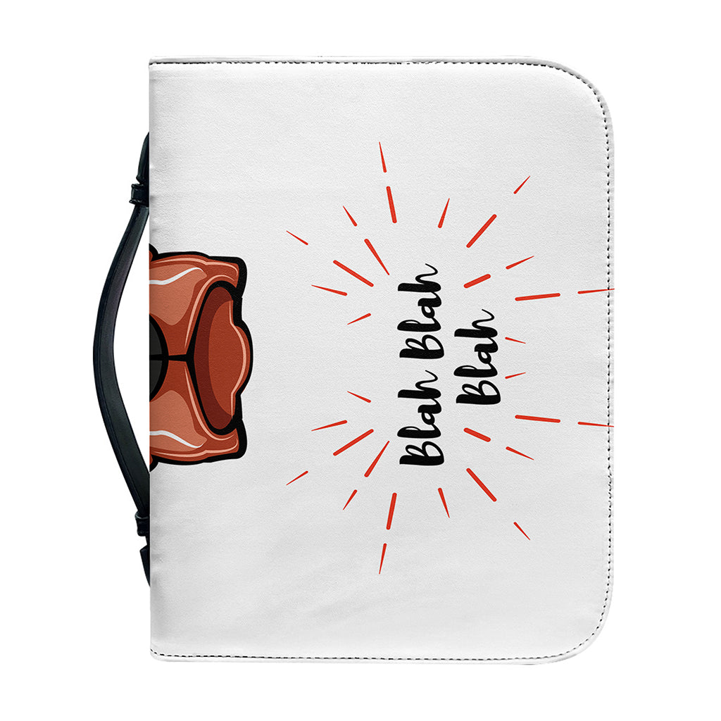 Dobermann With Glasses Print Leather Bible Cover