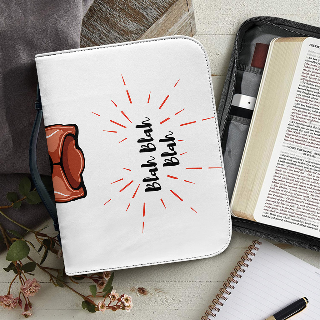 Dobermann With Glasses Print Leather Bible Cover