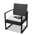 Dobermann With Glasses Print Outdoor Seat Cushion Cover