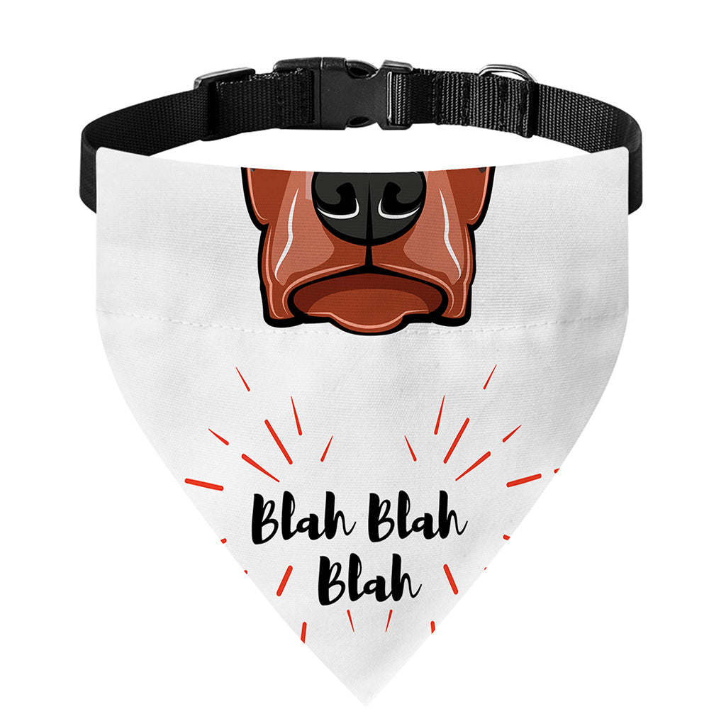 Dobermann With Glasses Print Over The Collar Dog Bandana