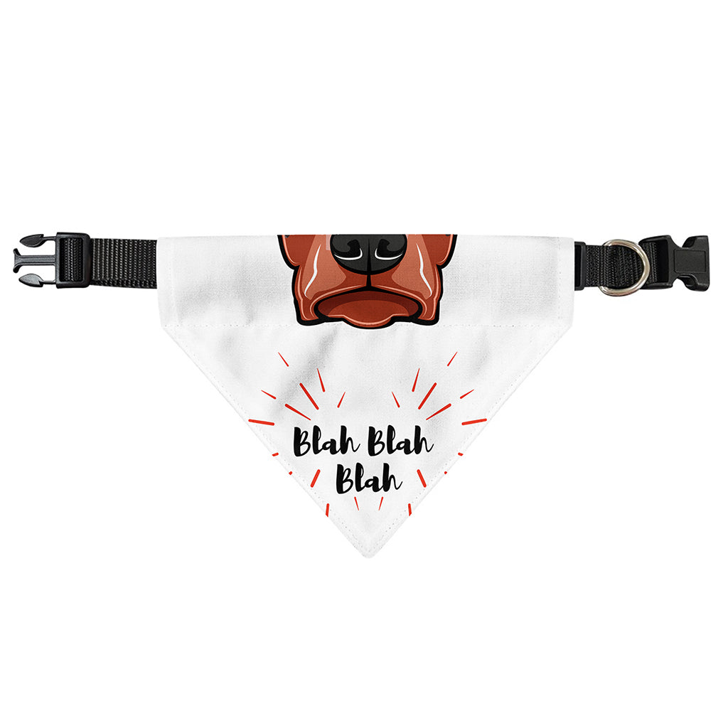 Dobermann With Glasses Print Over The Collar Dog Bandana
